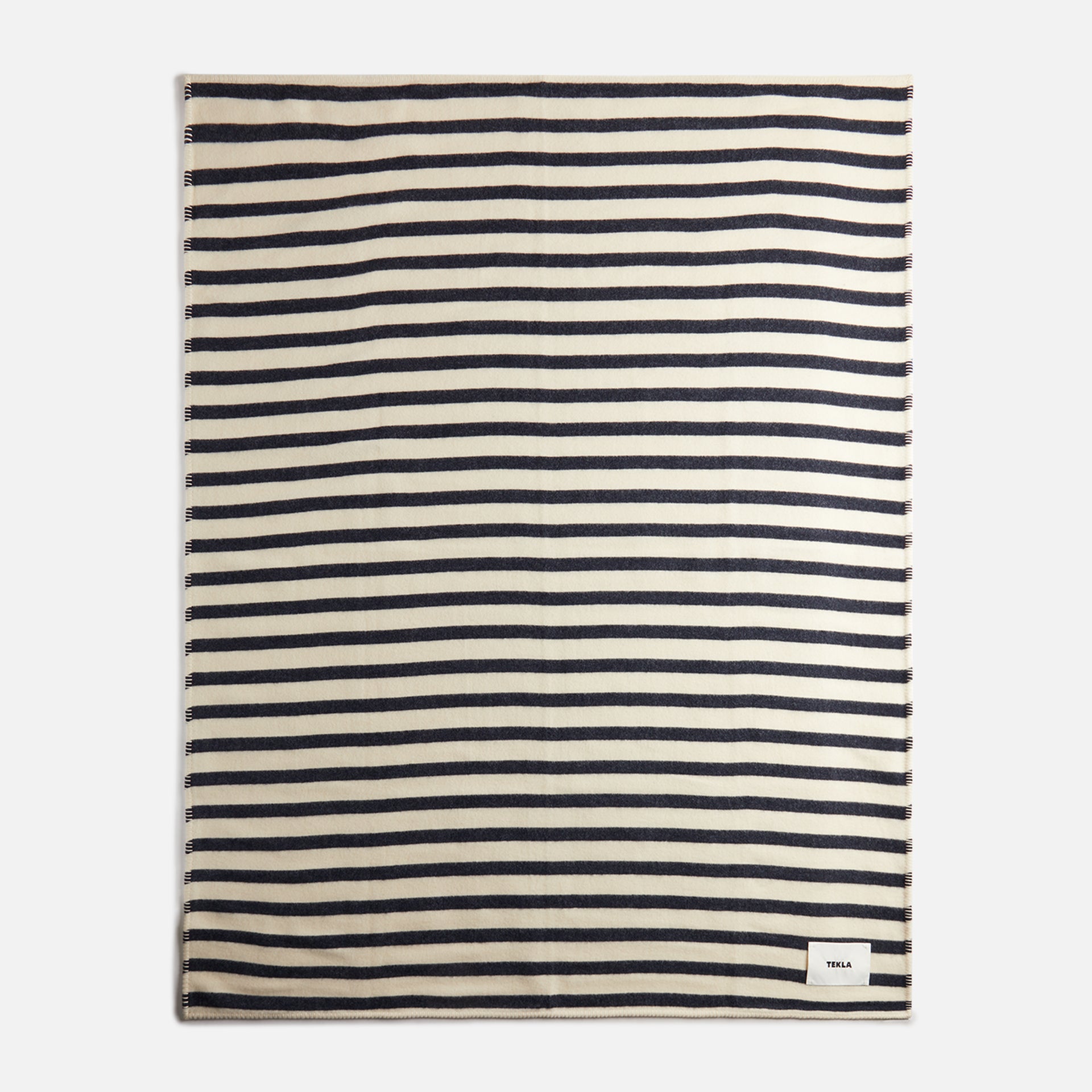 Tekla Lambswool Blanket - Magpie Stripes