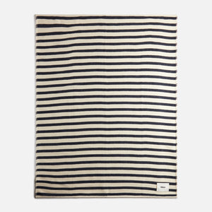 Tekla Lambswool Blanket - Magpie Stripes