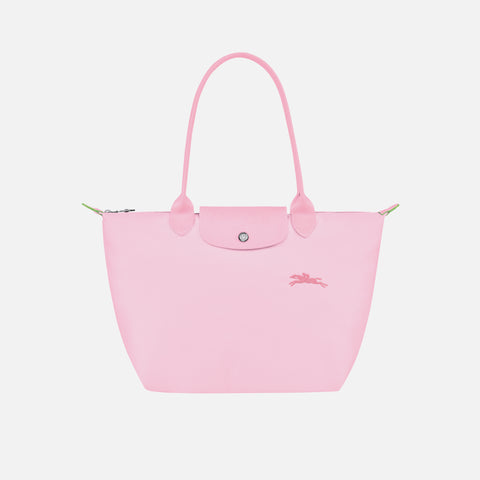 Longchamp Le Pliage Green Small Shoulder Tote - Pink