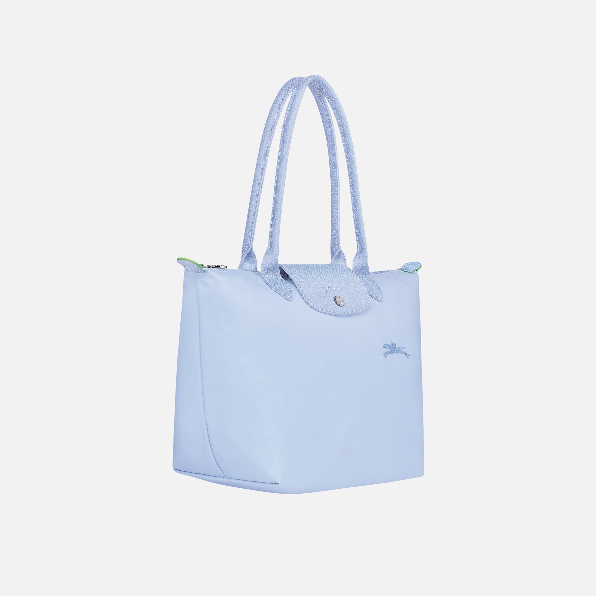 Longchamp Le Pliage Green Small Shoulder Tote - Sky Blue