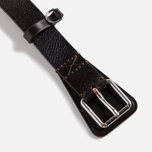 Lemaire 30mm Military Belt - Dark Brown