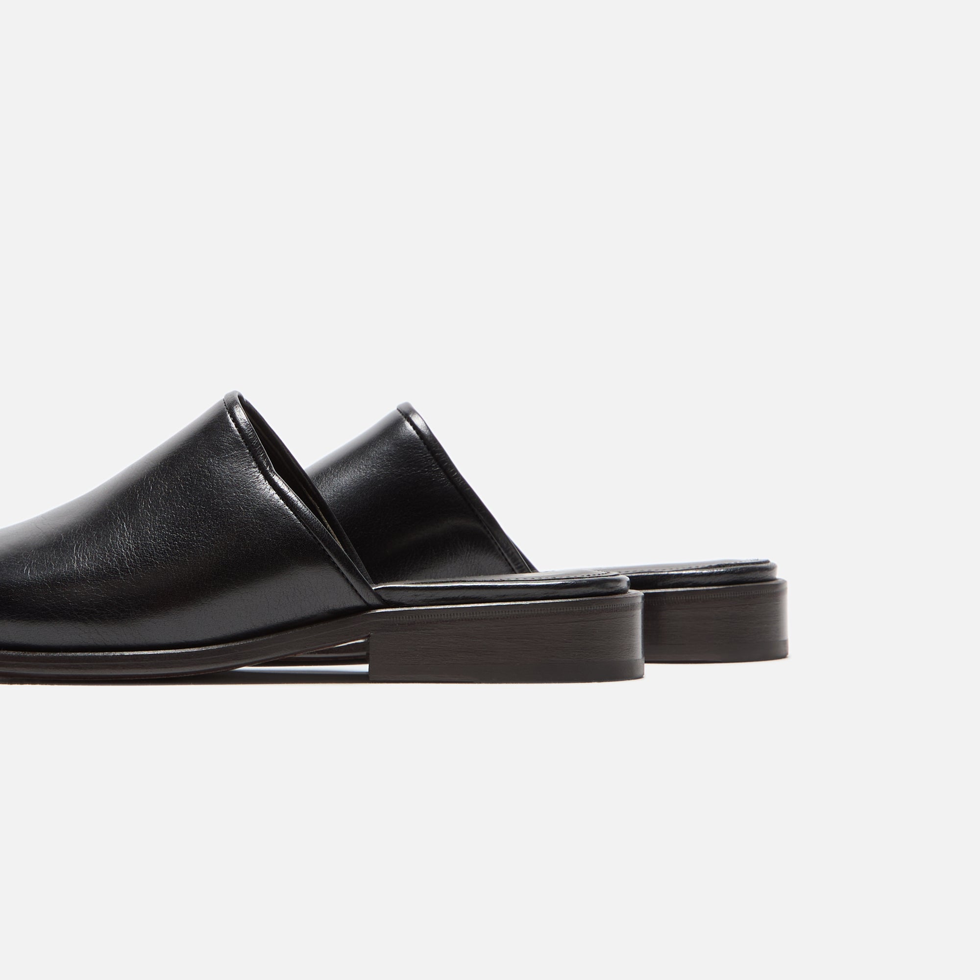 Lemaire Square Mule - Black – Kith