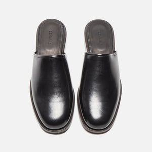 Lemaire Square Mule - Black