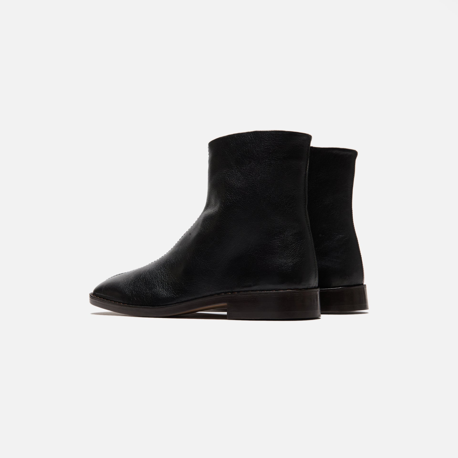 Lemaire Piped Zipped Boots - Black