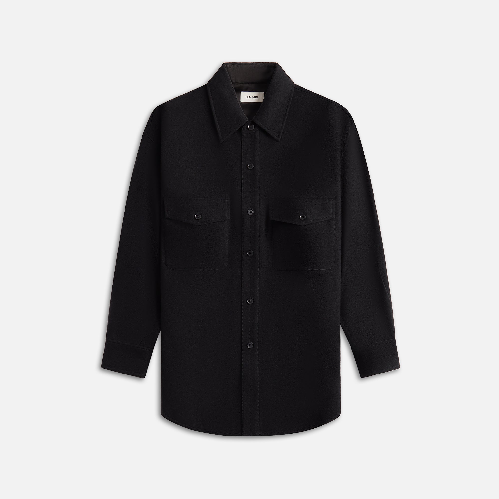 Lemaire Two Pockets Overshirt - Black – Kith