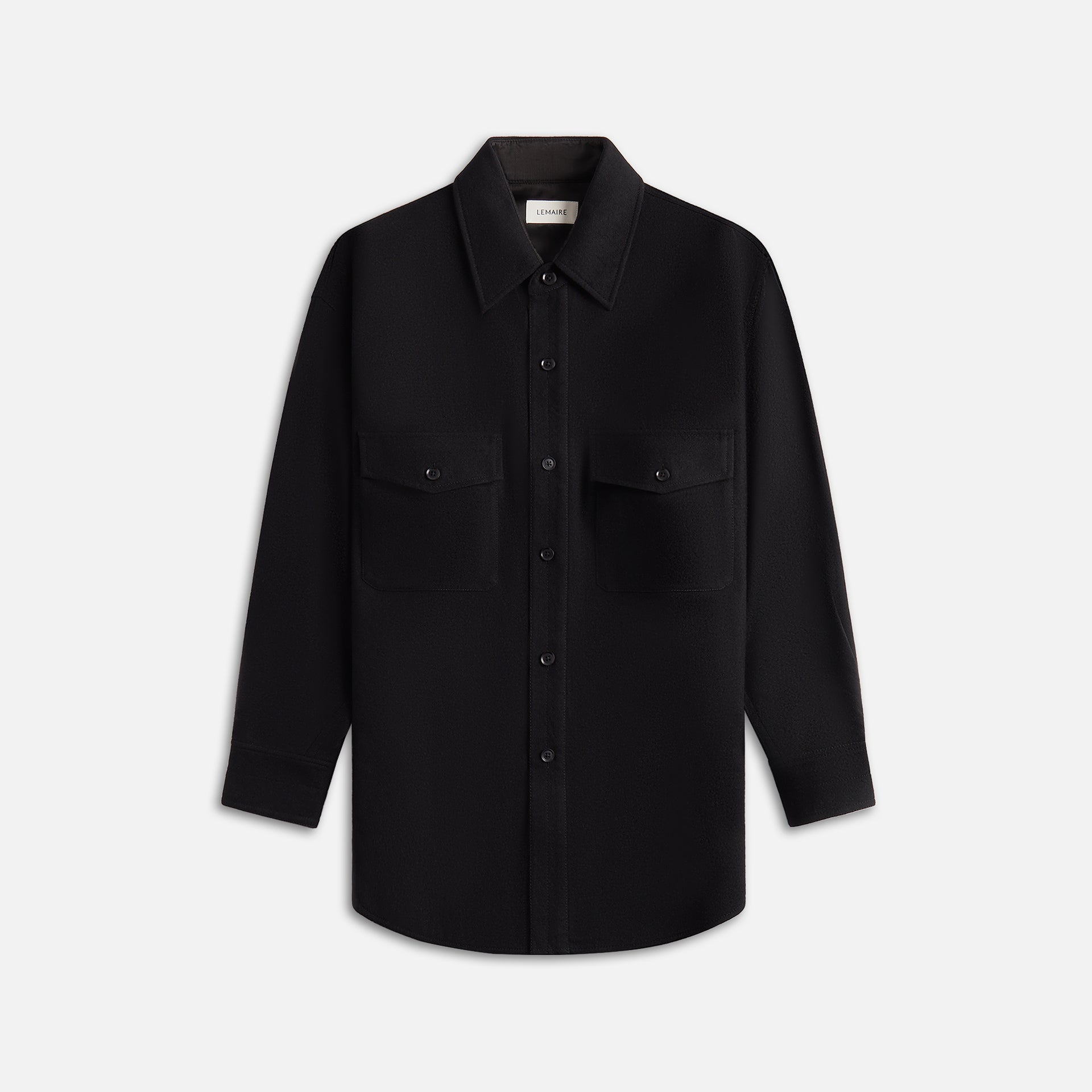 Lemaire Two Pockets Overshirt - Black