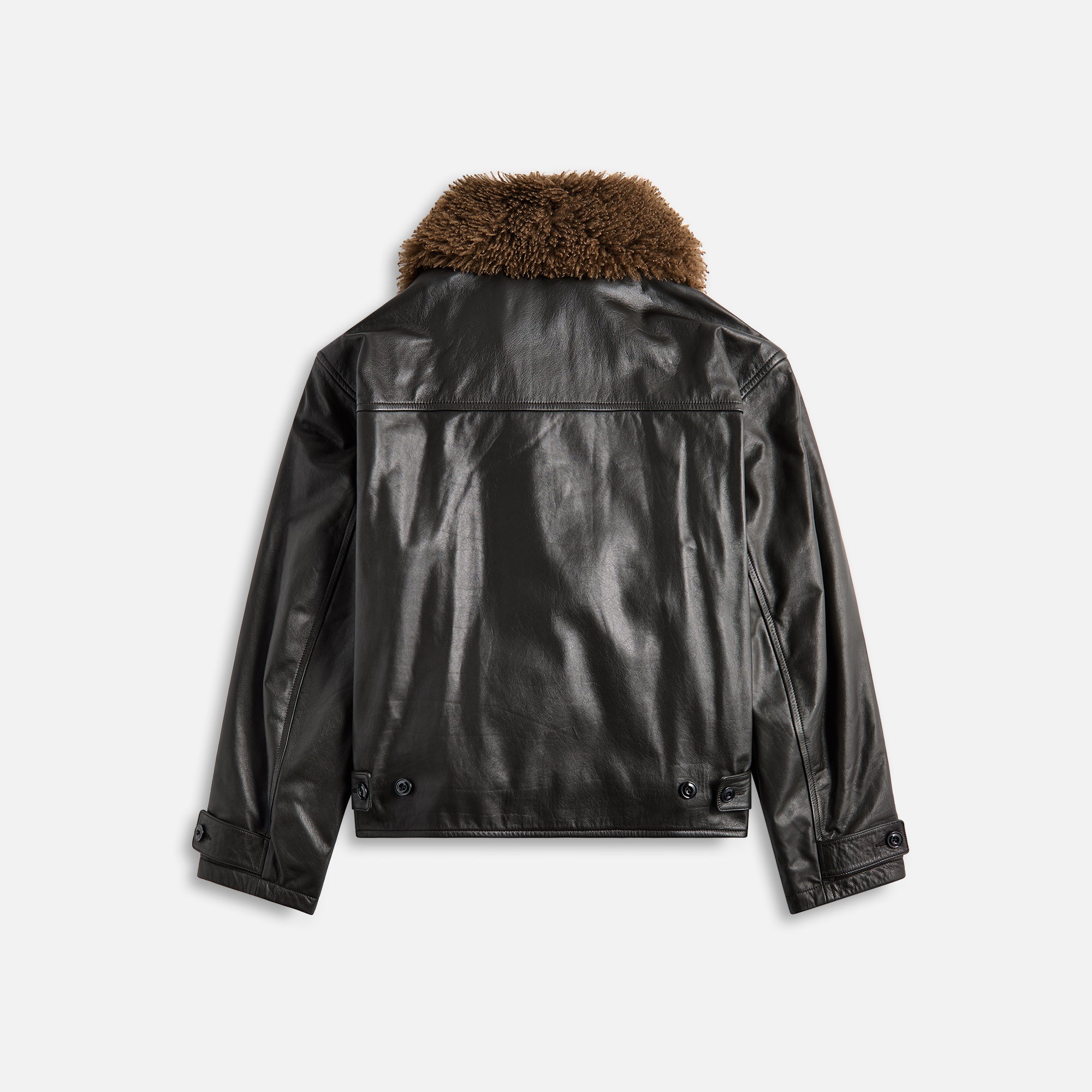 Lemaire Quilted Leather Blouson - Dark Espresso – Kith