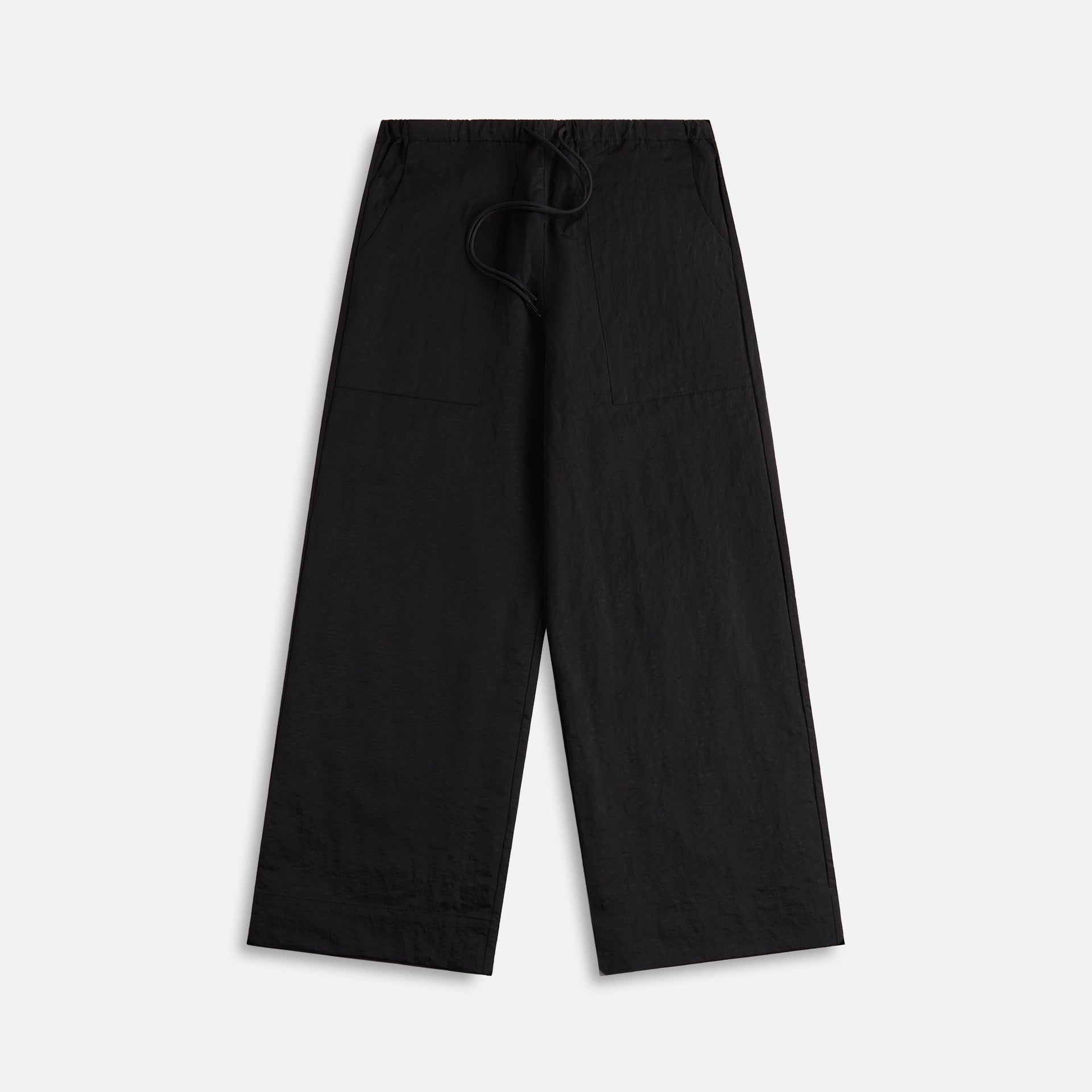 Local European Nylon Multi Pocket Pant - Black