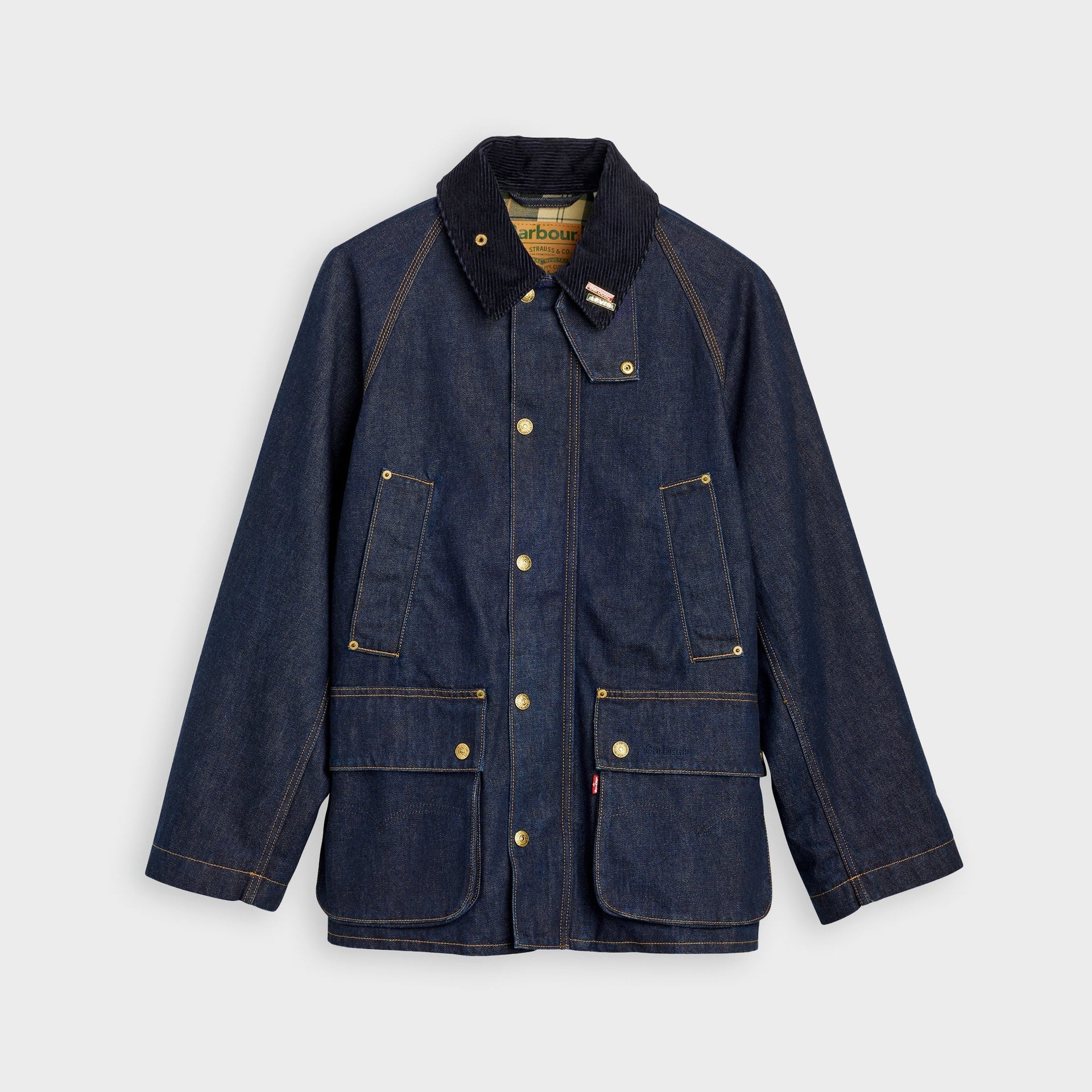 Levi's x Barbour Oversized Bedale Jacket - Dark Wash
