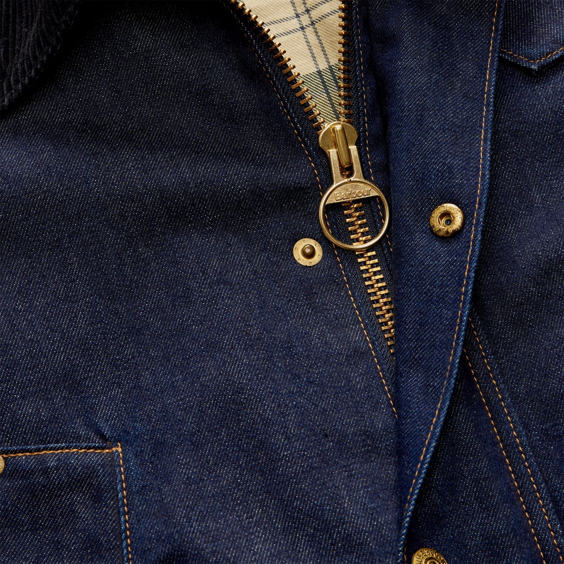 Levi's x Barbour Oversized Bedale Jacket - Dark Wash