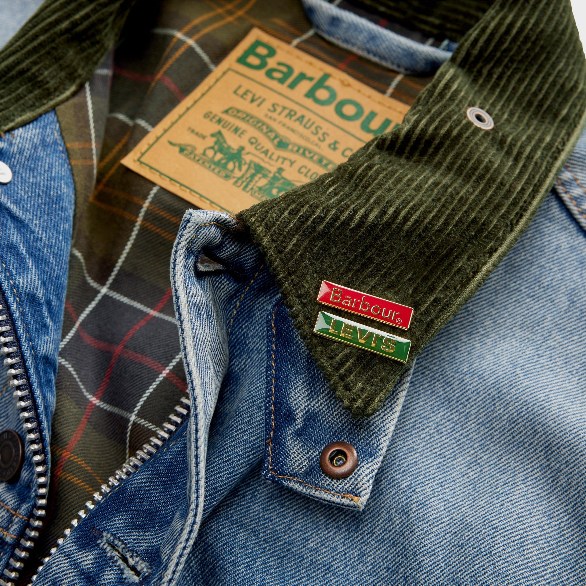 Levi's x Barbour Type II Denim Jacket - Vintage Washed