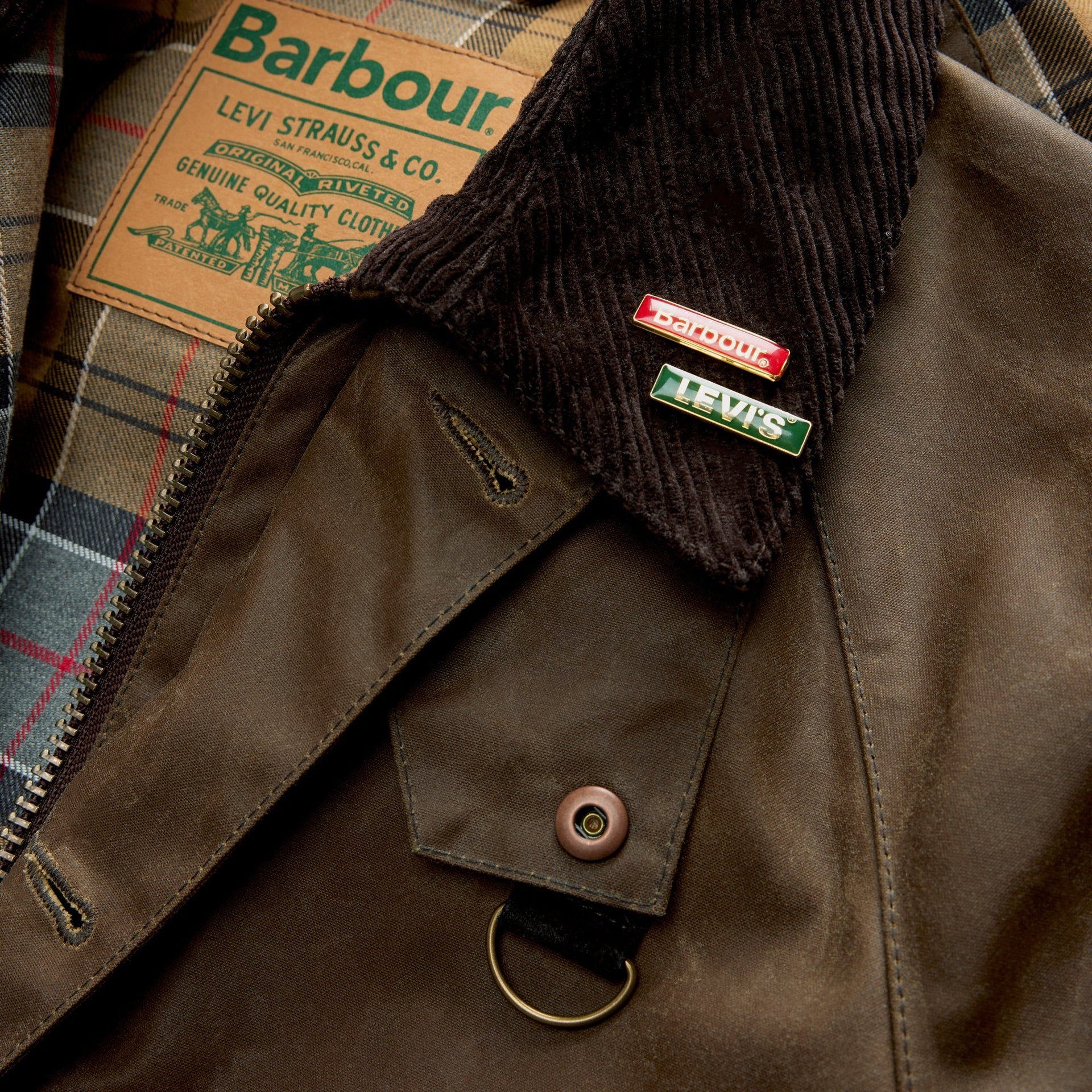 Levi's x Barbour Spey Waxed Jacket - Tobacco Wax / Brown