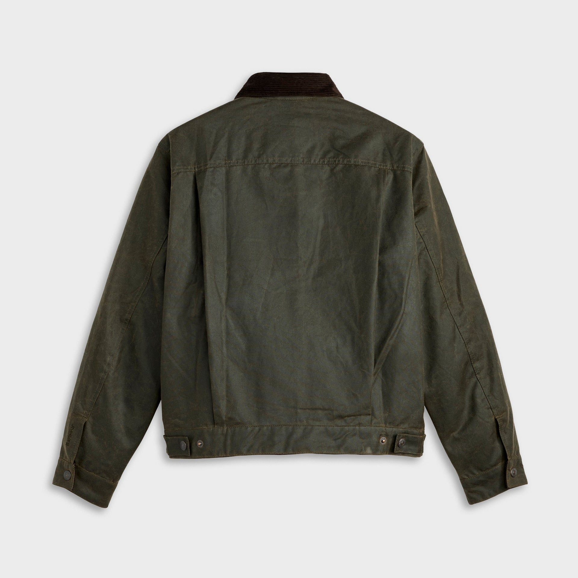 Levi's x Barbour Type II Waxed Trucker Jacket - Olive Wax / Green