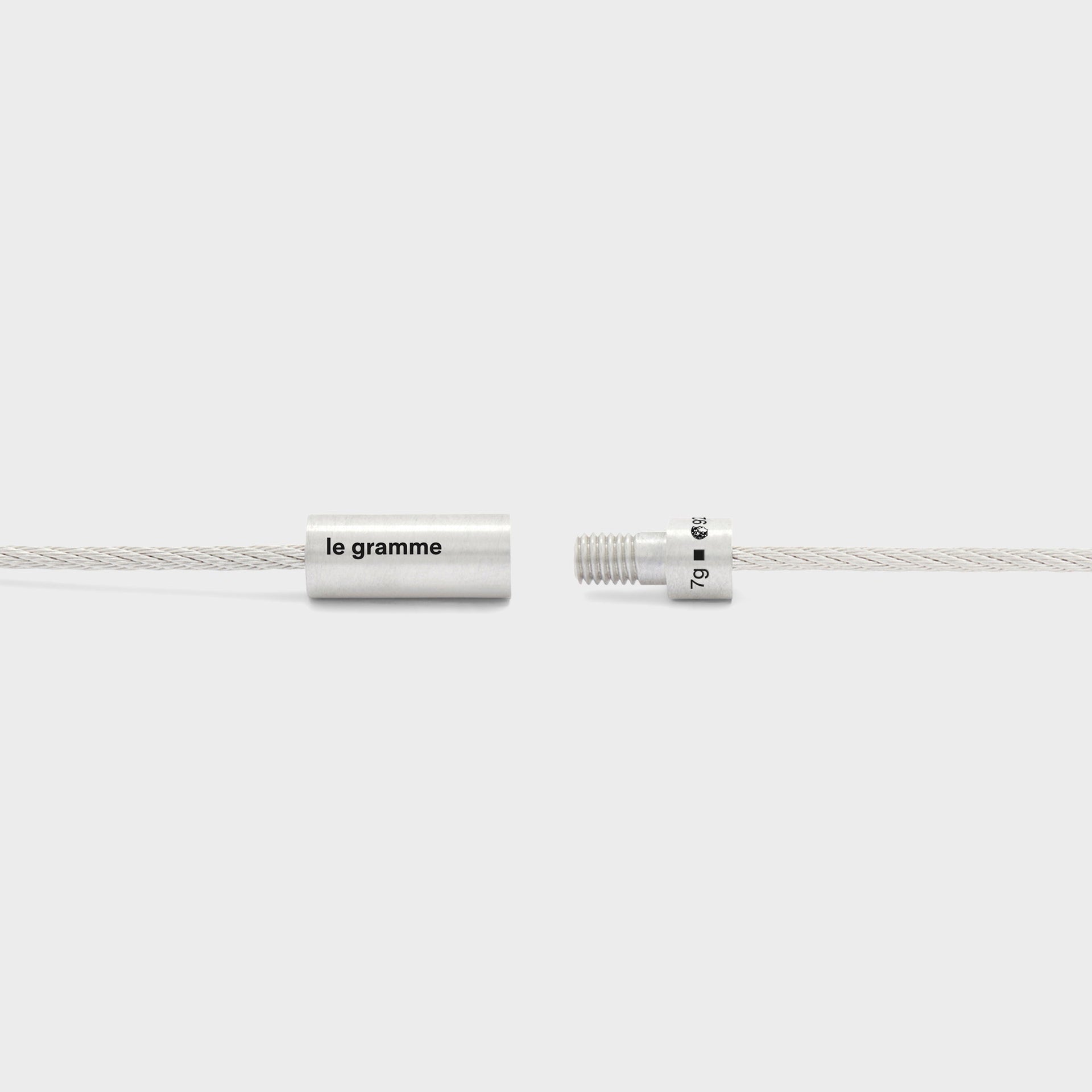 Le Gramme 7g Cable Bracelet - Silver