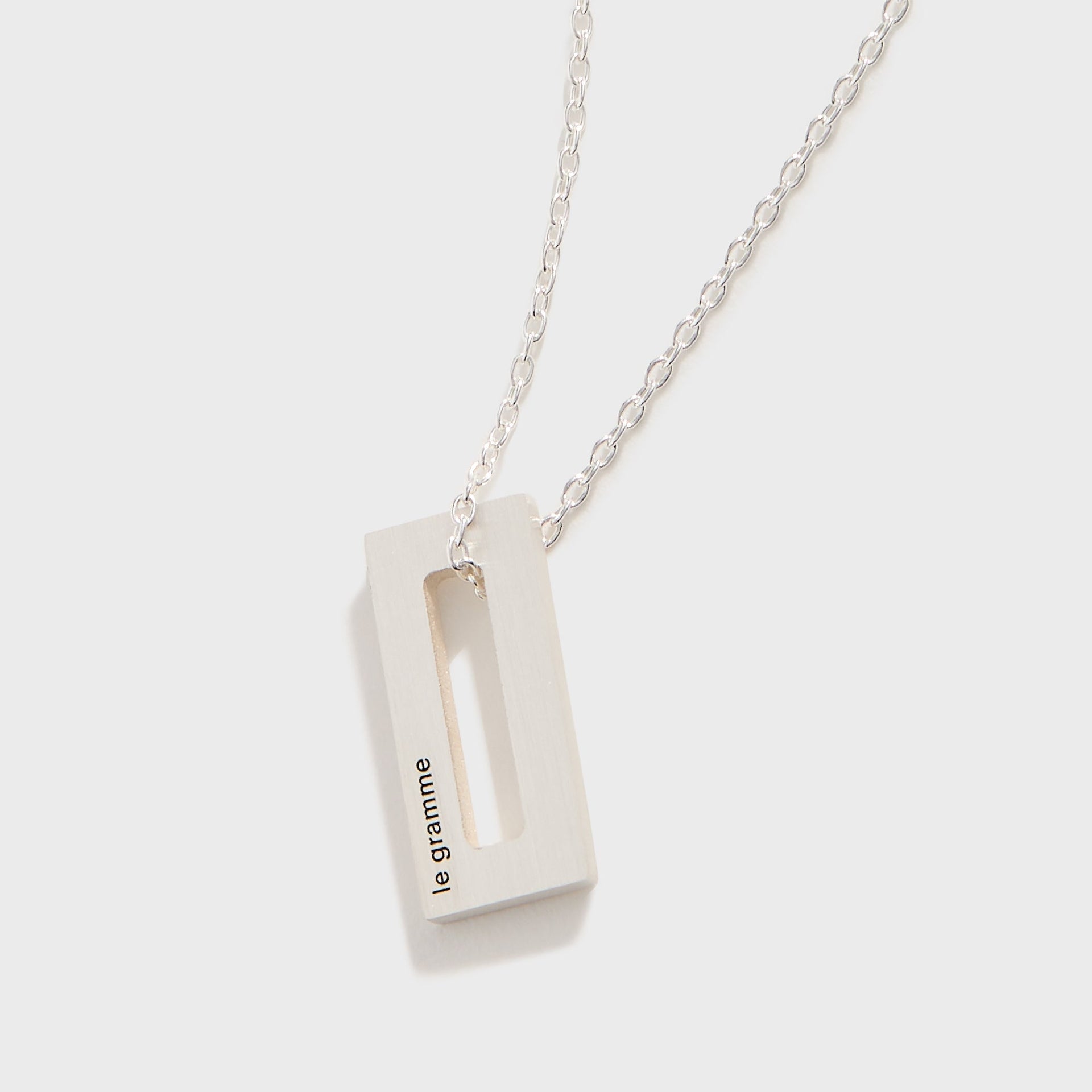 Le Gramme 1.5g Pendant With Chain in Sterling Silver