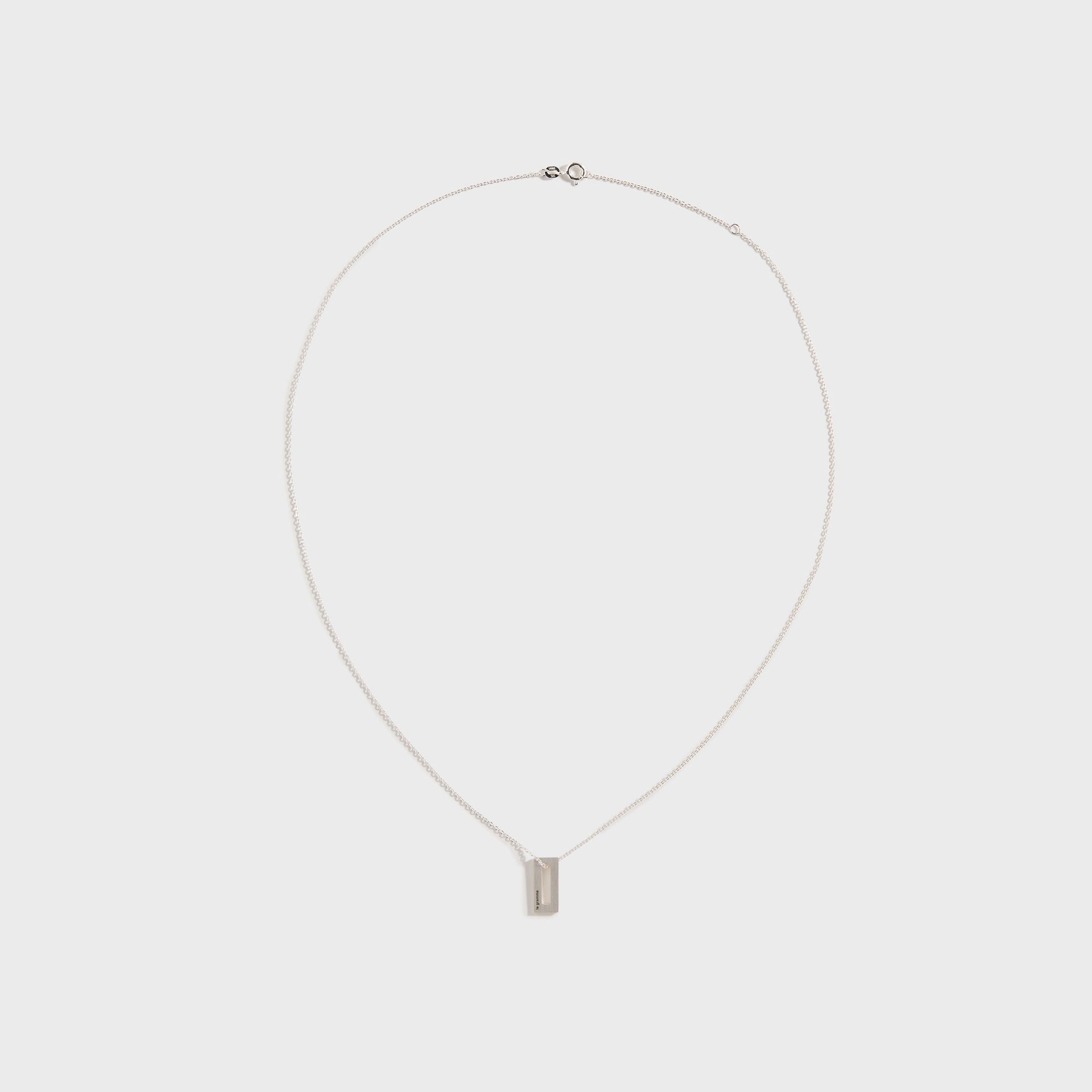 Le Gramme 1.5g Pendant With Chain in Sterling Silver
