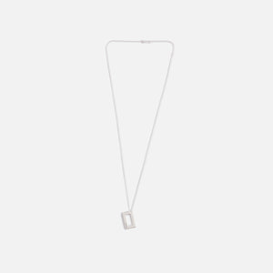 Le Gramme 3.4g Rectangle Pendant Polished Silver - Silver