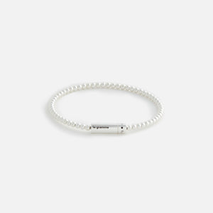 Le Gramme Le 47 beaded bracelet - Silver
