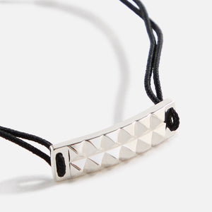 Le Gramme 5 Grammes Pyramid Cord Polished - Black / Silver