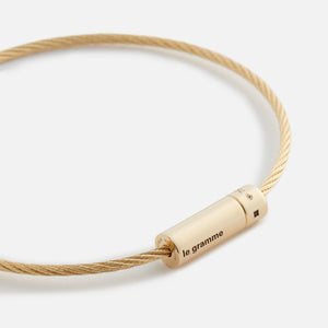 Le Gramme 11G Polished Yellow Gold 18kt Cable Bracelet - Gold