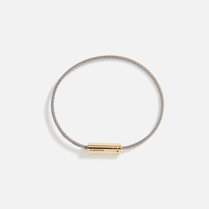 Le Gramme Bracelets 6g Cable Bracelet - Gold / Sliver