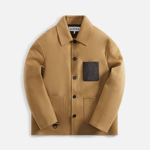 Loewe Workwear Jacket Wool Cashmere - Beige / Khaki Green
