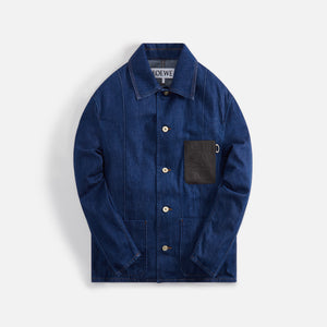 Loewe Anagram Workwear Jacket - Navy Blue