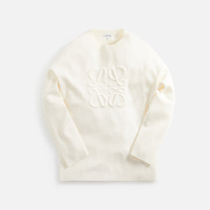 Loewe Debossed Anagram Sweater - White