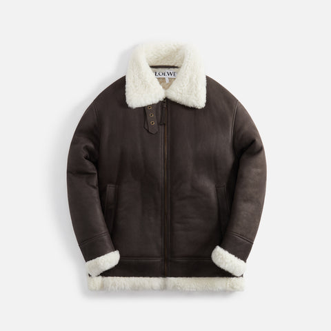 Loewe Shearling Aviator - White / Brown