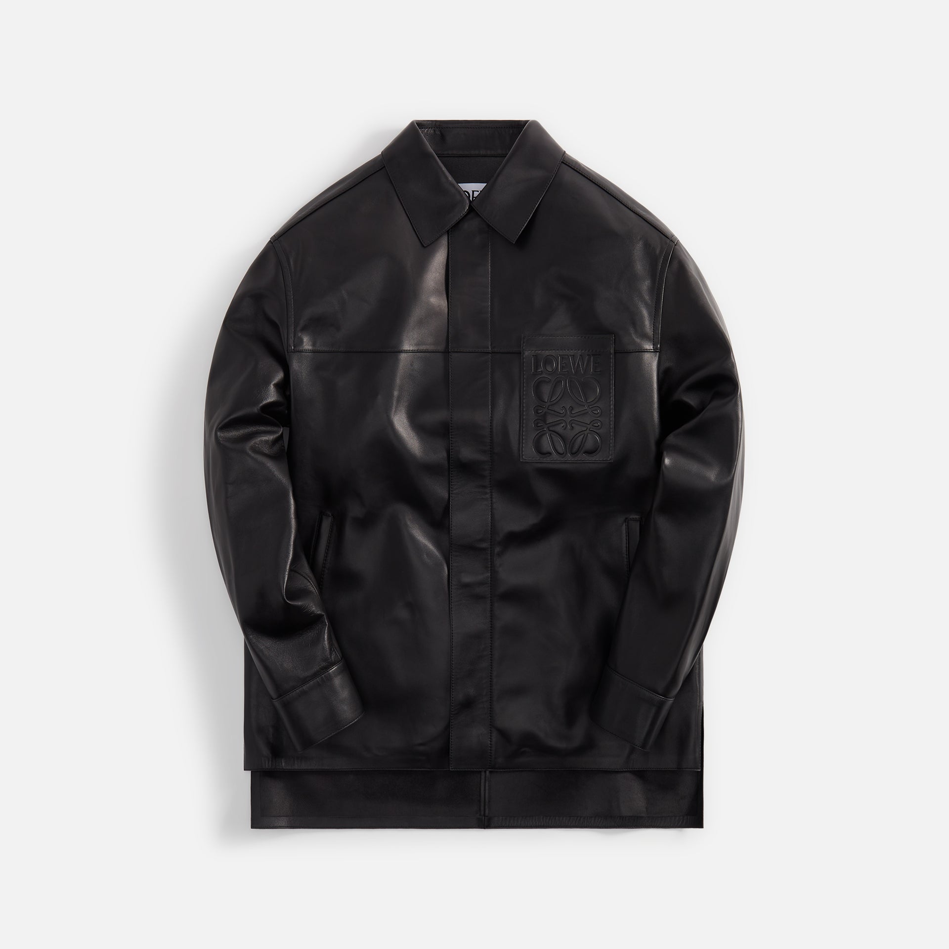 Loewe Debossed Pocket Overshirt - Black