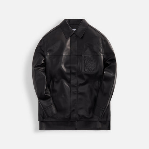 Loewe Debossed Pocket Overshirt - Black