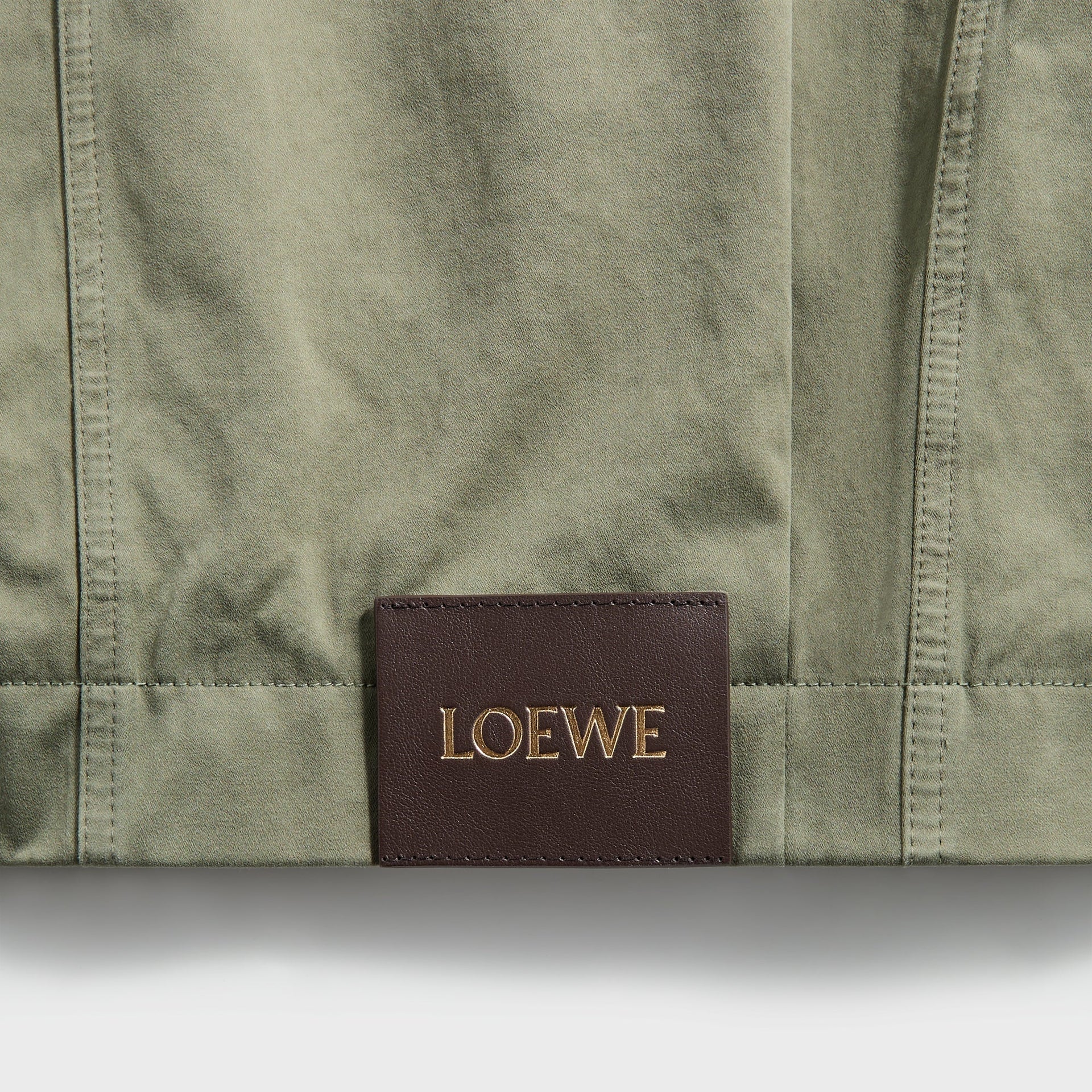 Loewe Belted Jacket - Khaki Green
