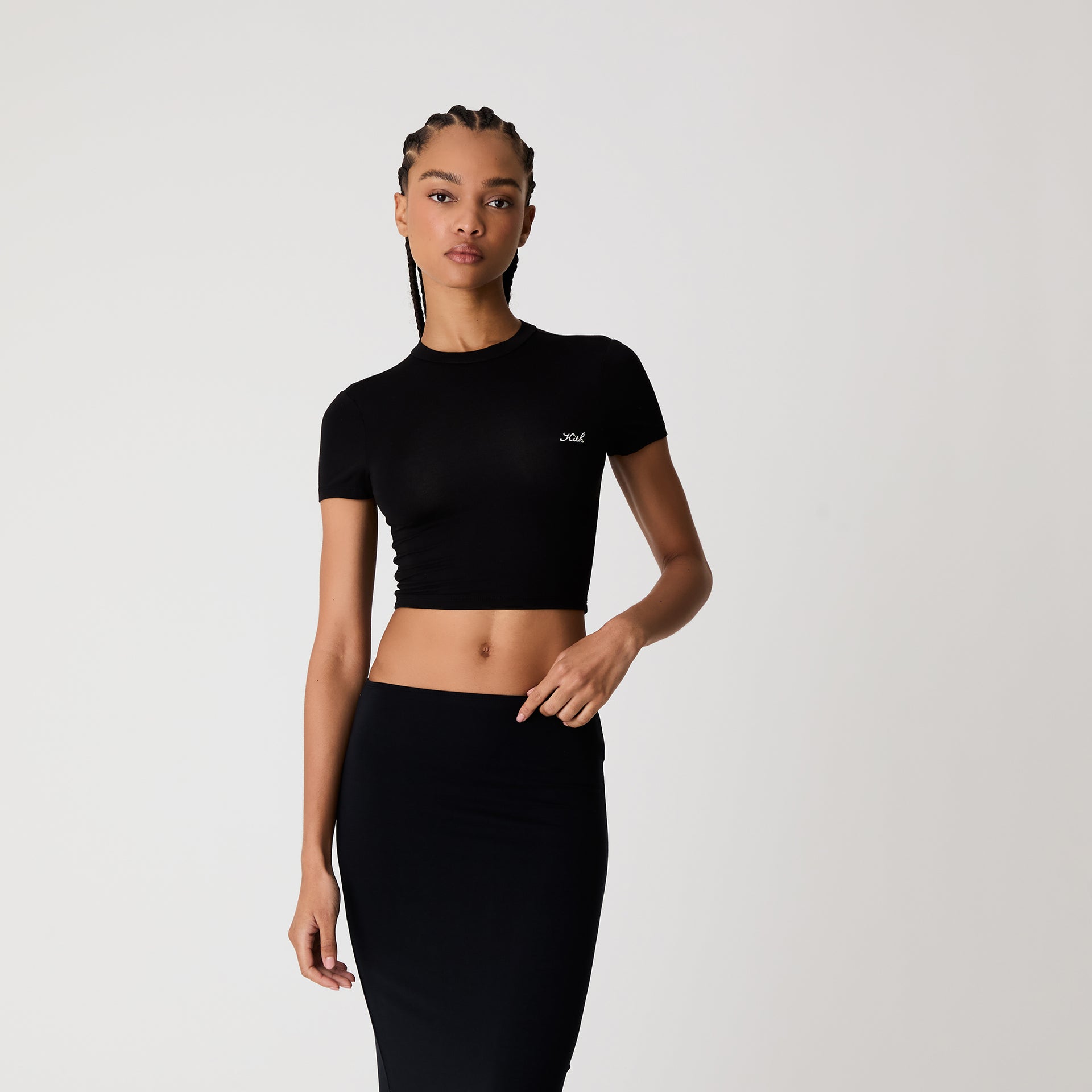 Kith Women Mulberry III Modal Tee - Black