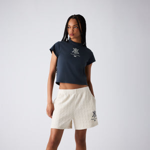 UrlfreezeShops Women Mulberry Crest Vintage Tee - Nocturnal