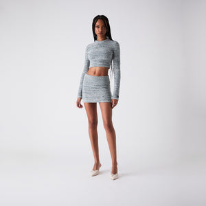 UrlfreezeShops Women Arys Chenille Mini Skirt - Darner