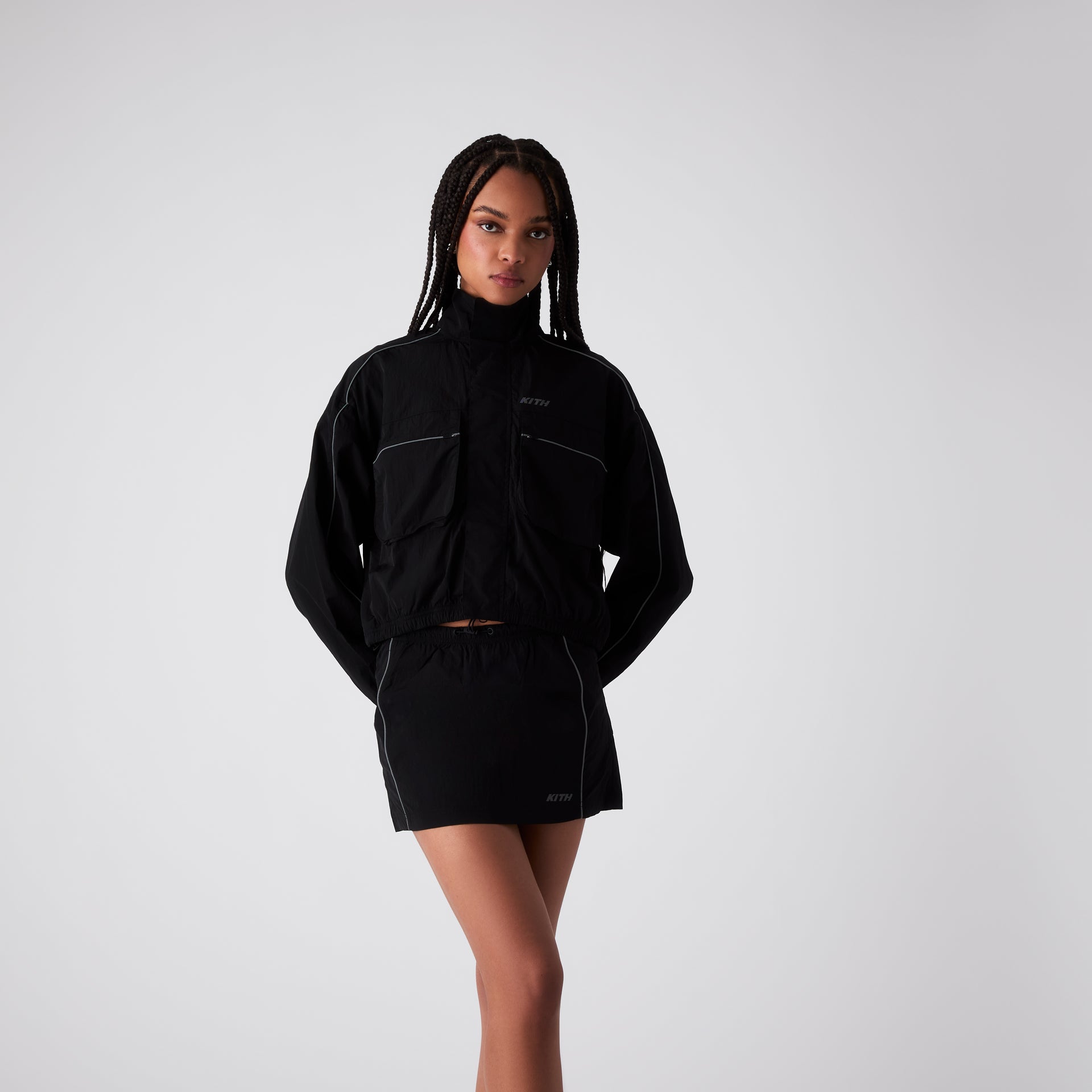 Erlebniswelt-fliegenfischenShops Women Lowen Nylon Track Jacket - Black