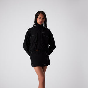 UrlfreezeShops Women Lowen Nylon Track Jacket - Black