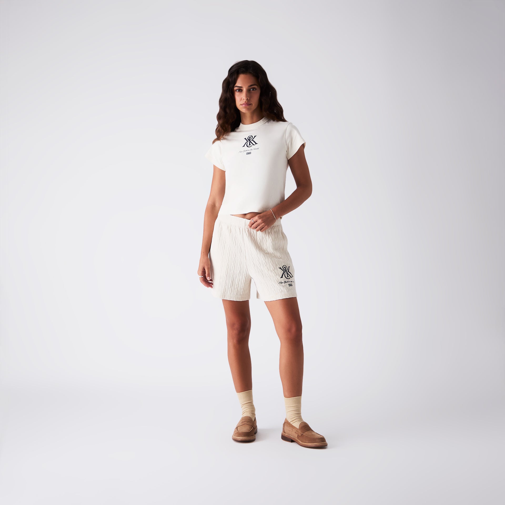 Kith Women Rayne Crest Chenille Short - Waffle