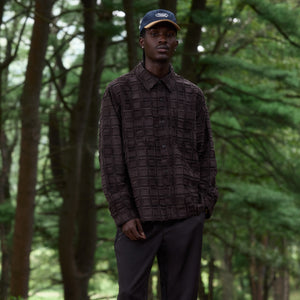 UrlfreezeShops Fils Coupe Check Boxy Collared Overshirt - Kindling