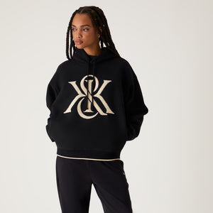 Kith Women Maverick Magnified Crest Hoodie - Black