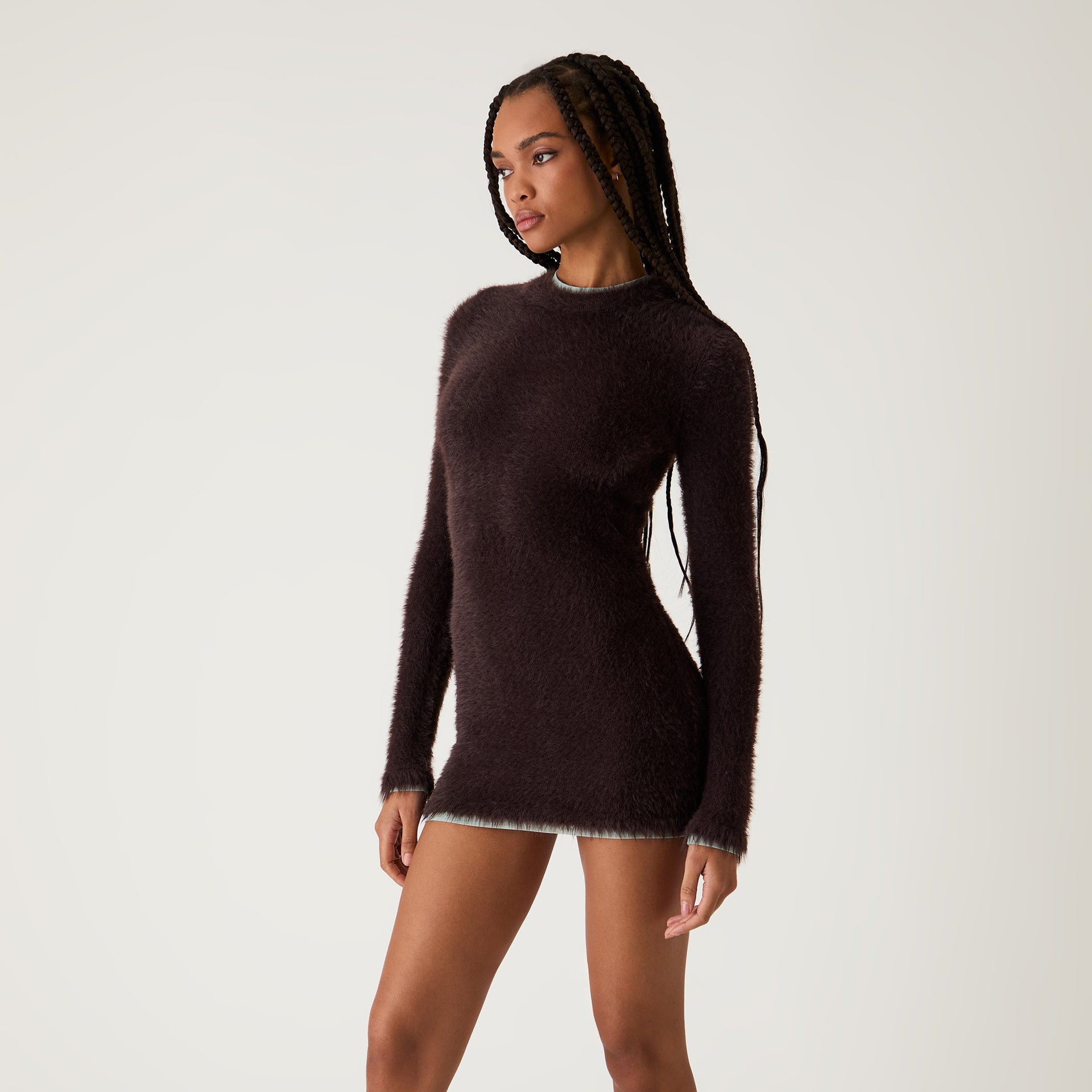 Kith Women Anwen Mohair Mini Dress - Incognito