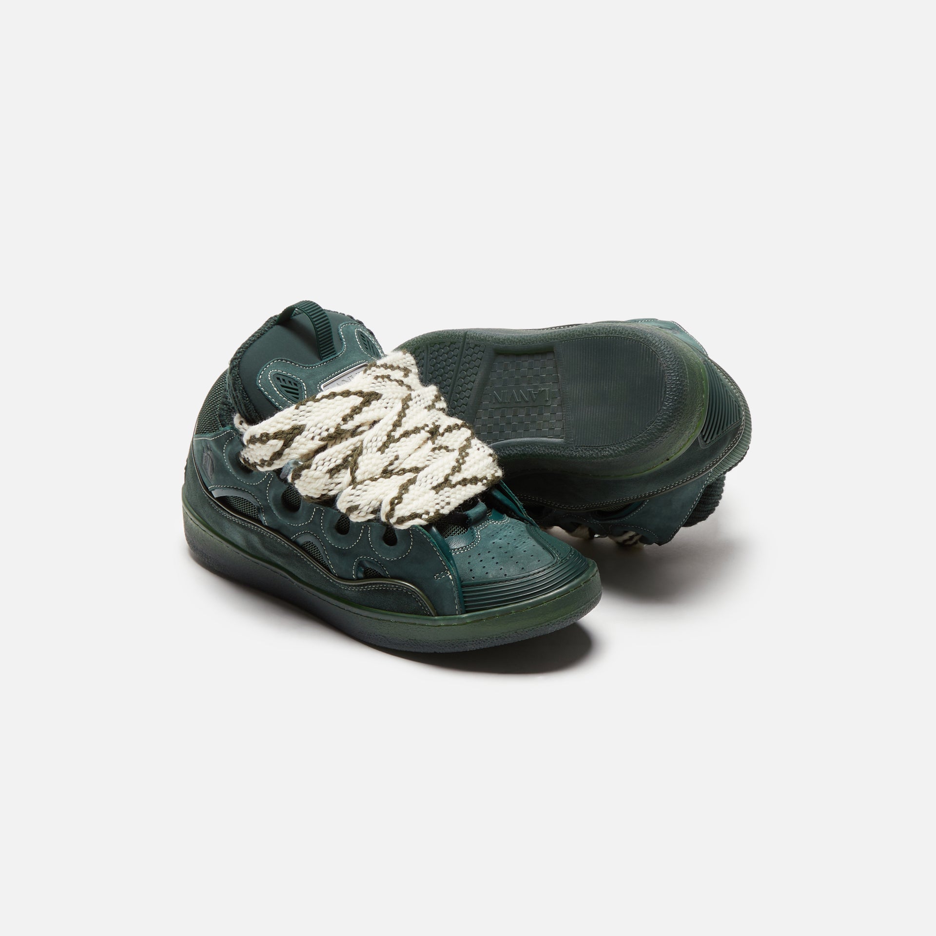 Lanvin Curb Sneaker - Dark Green