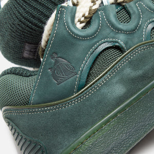 Lanvin Curb Sneaker Silver - Dark Green