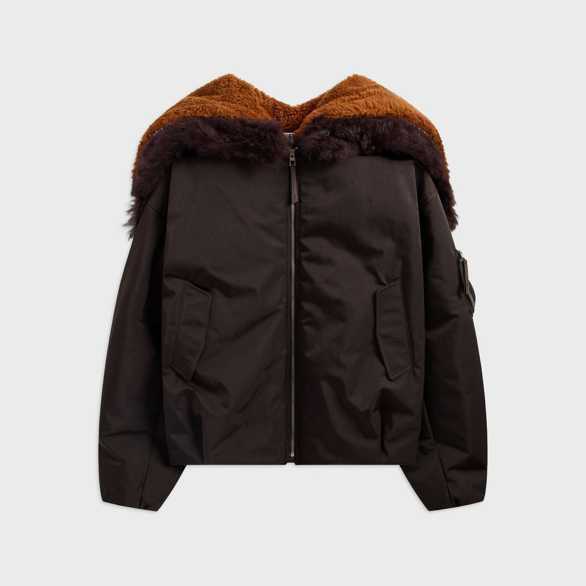 Loewe Technical Shell Bomber Jacket - Brown