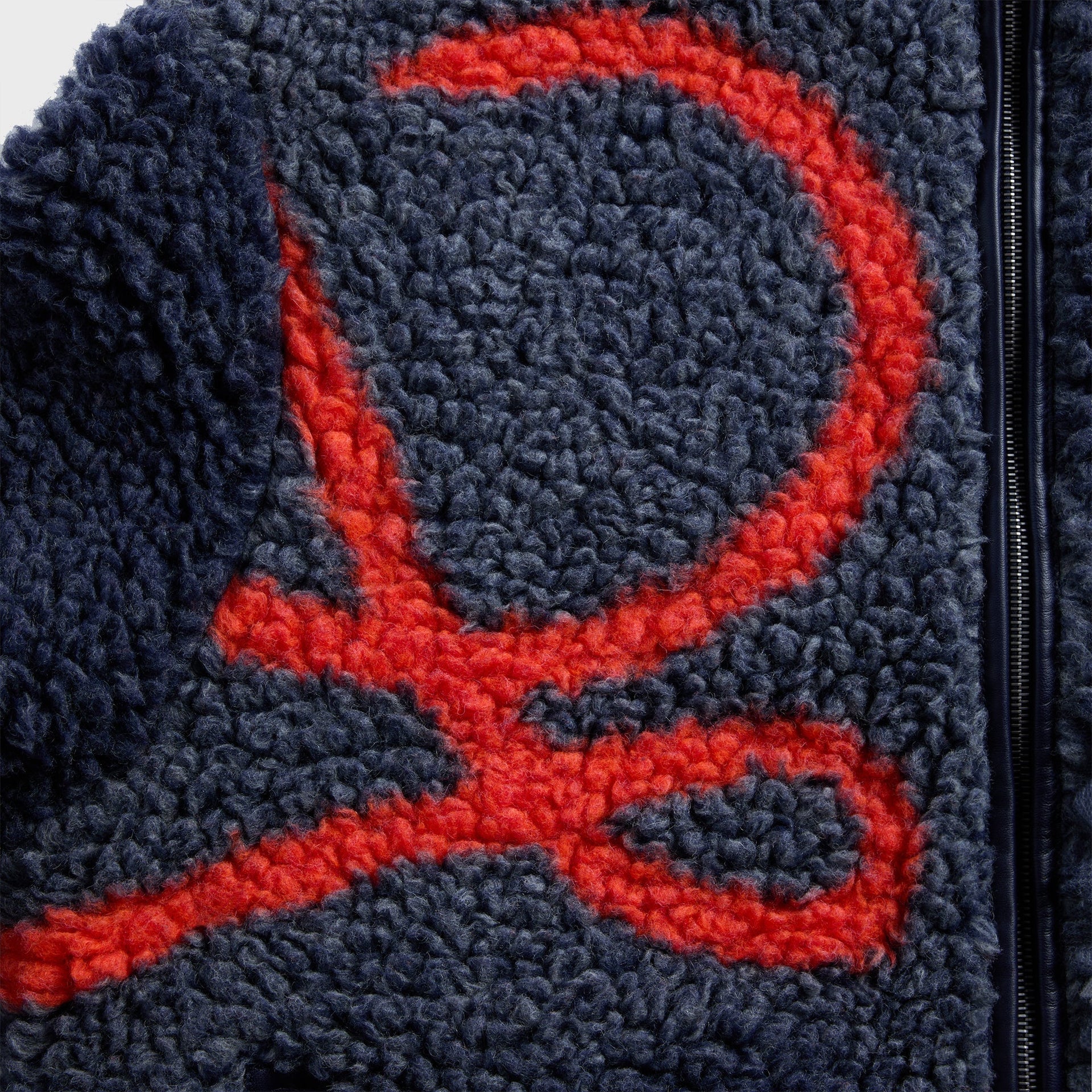 Loewe Hooded Jacket - Navy / Orange