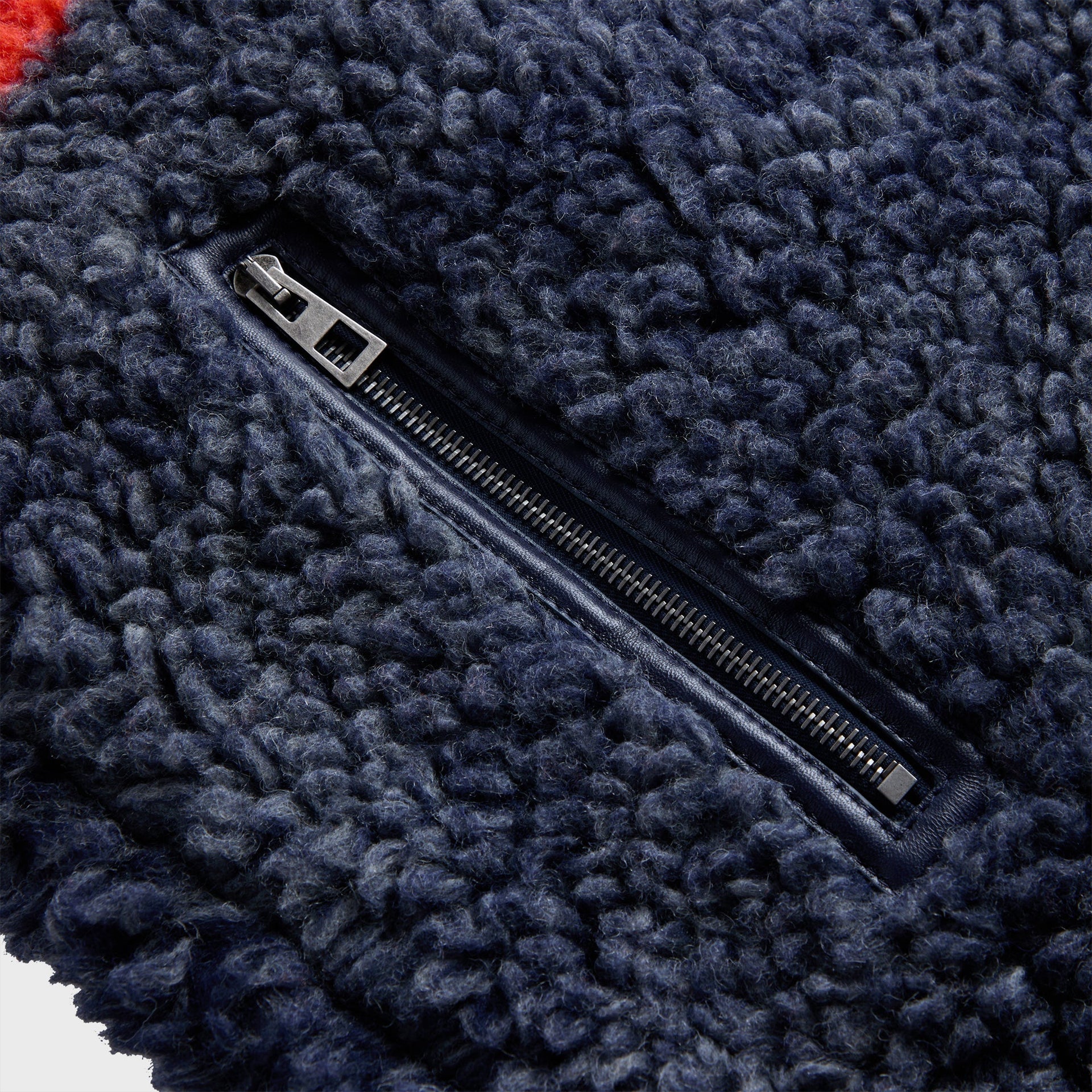 Loewe Hooded Jacket - Navy / Orange