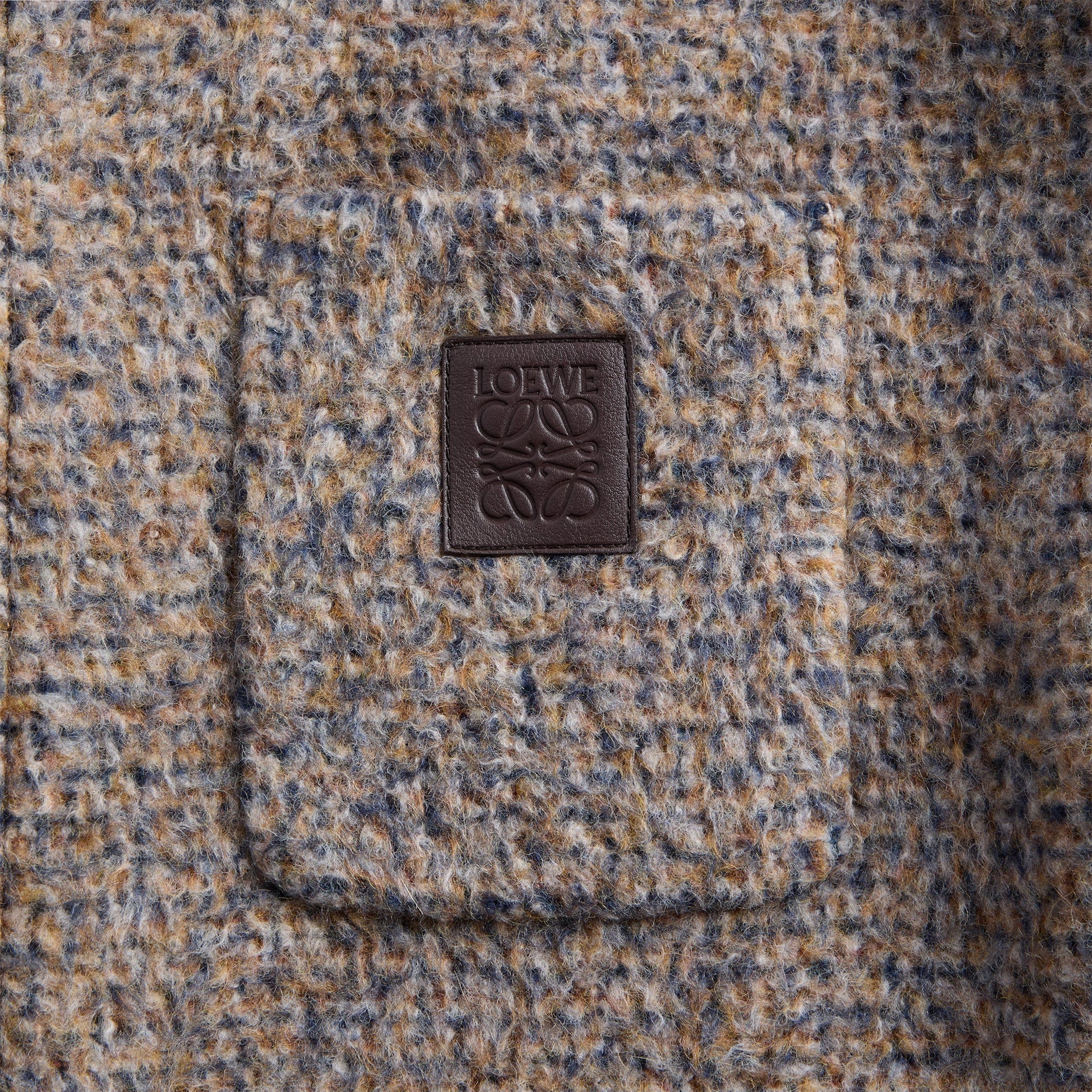 Loewe Overshirt - Beige / Blue Melange