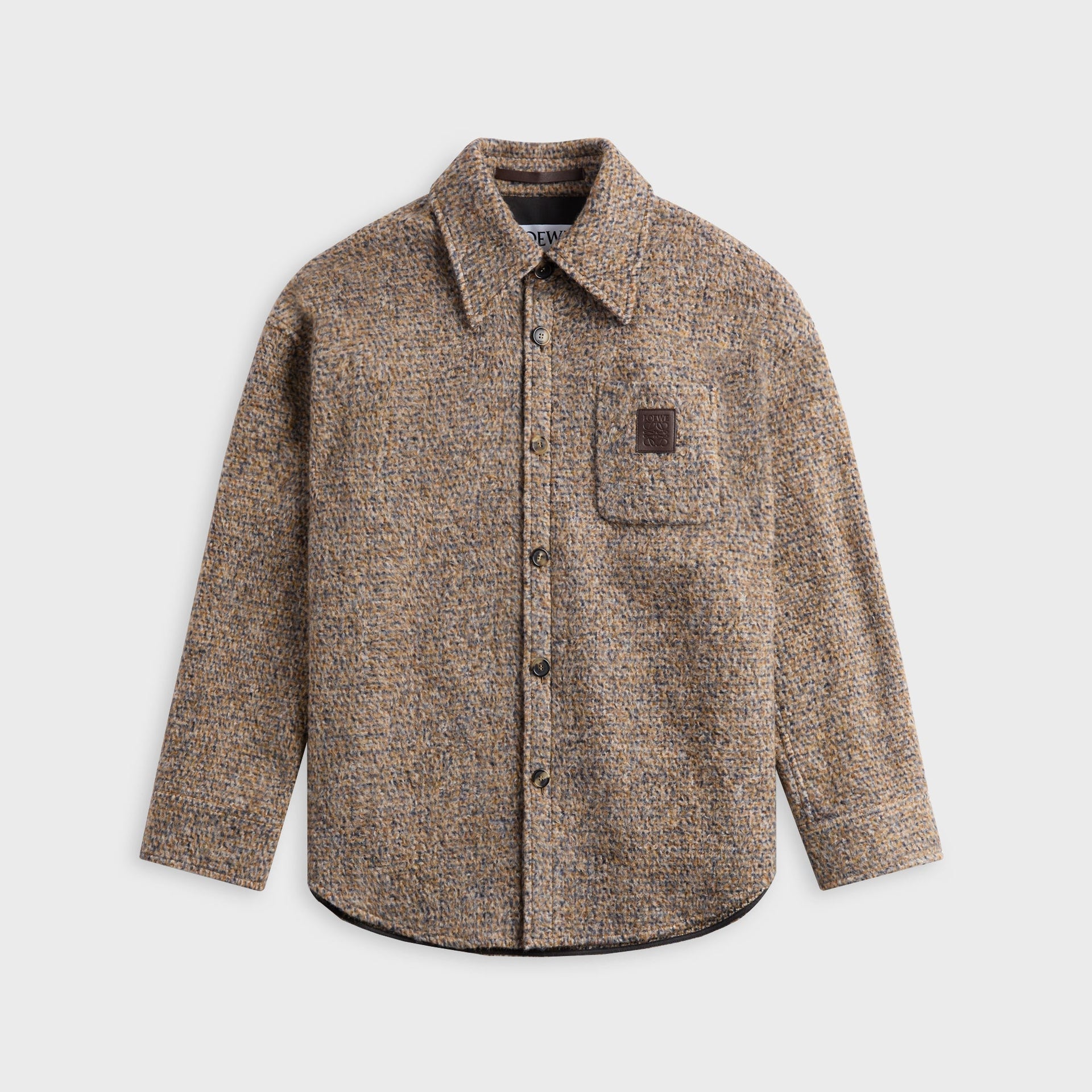 Loewe Overshirt - Beige / Blue Melange