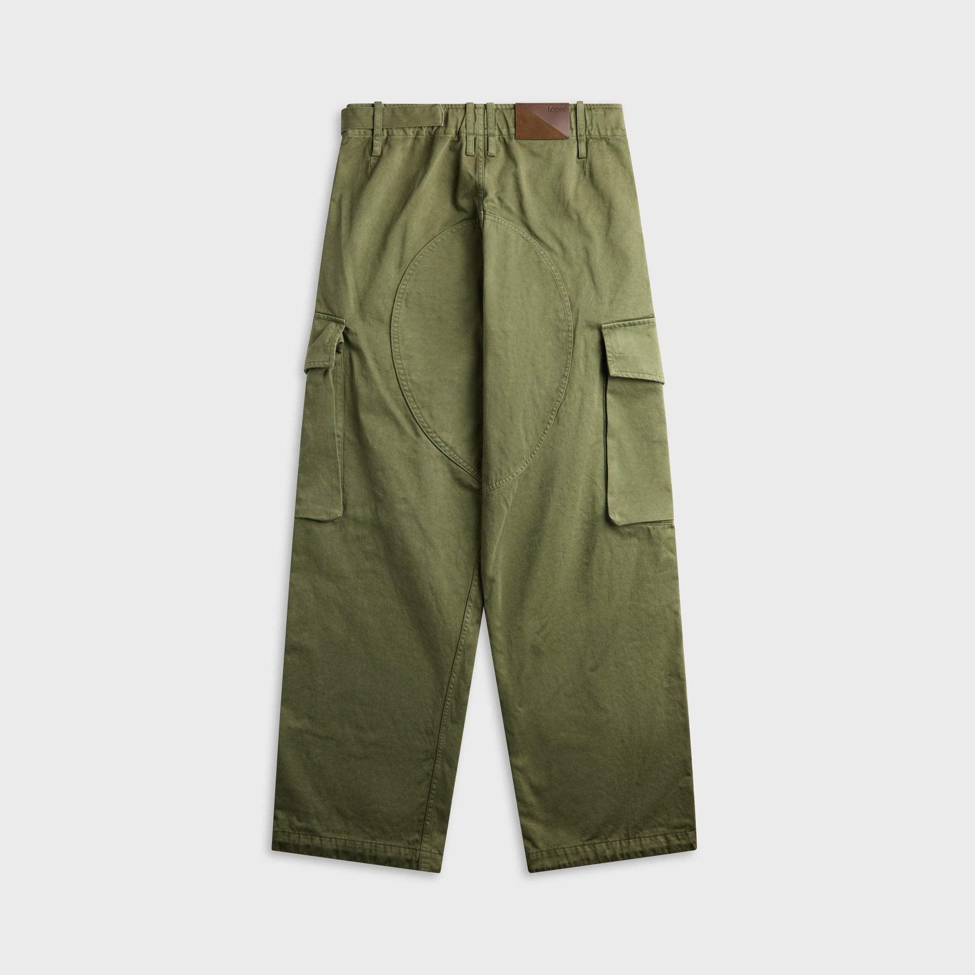 Loewe Cotton Cargo Trouser - Khaki Green