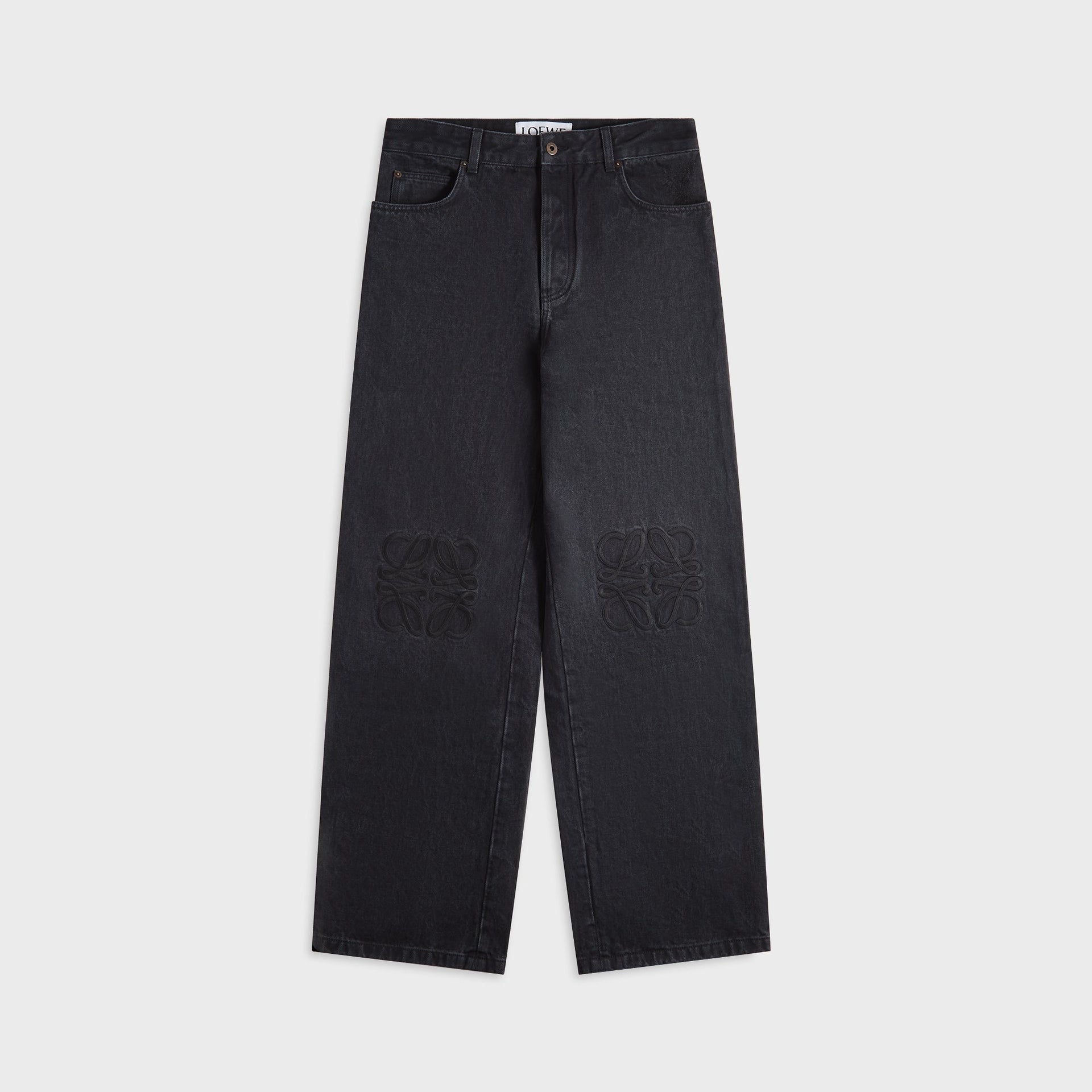 Loewe Anagram Baggy Jeans - Black